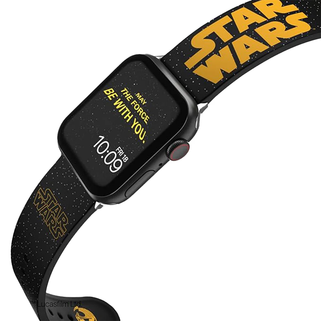 MobyFox Star Wars Galactic Smartwatch Band – Compatible with Apple Watch Series 1–9, Ultra, SE & Android Watches – Silicone Strap with Exclusive Watch Faces - Image 4