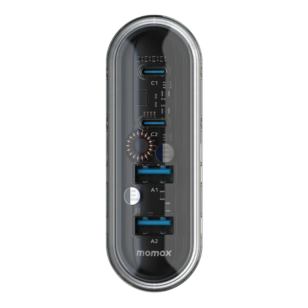 Momax 1-Charge Flow 80W Quad Output Desktop GaN Charging Station - Fast & Efficient Charging for Multiple Devices - Image 2