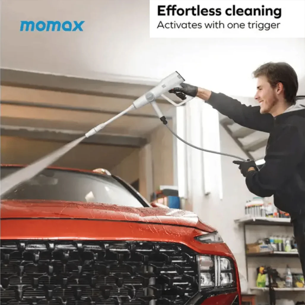 Momax Clean-Jug Portable Car Pressure Washer 15000mAh - CR8W - Image 3