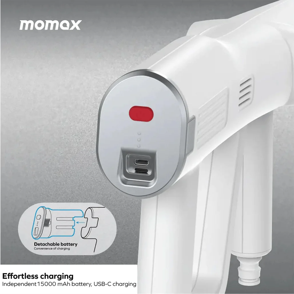 Momax Clean-Jug Portable Car Pressure Washer 15000mAh - CR8W - Image 5