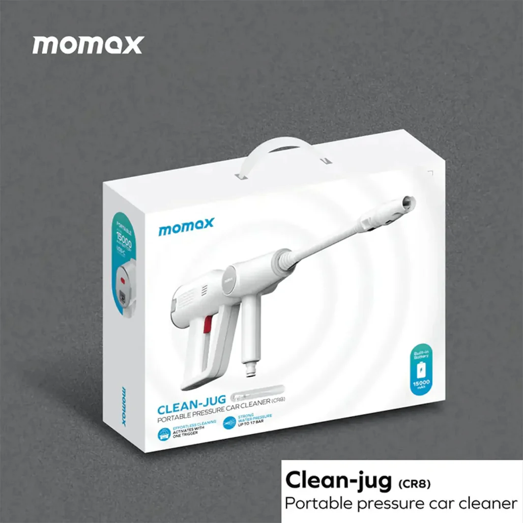 Momax Clean-Jug Portable Car Pressure Washer 15000mAh - CR8W - Image 7