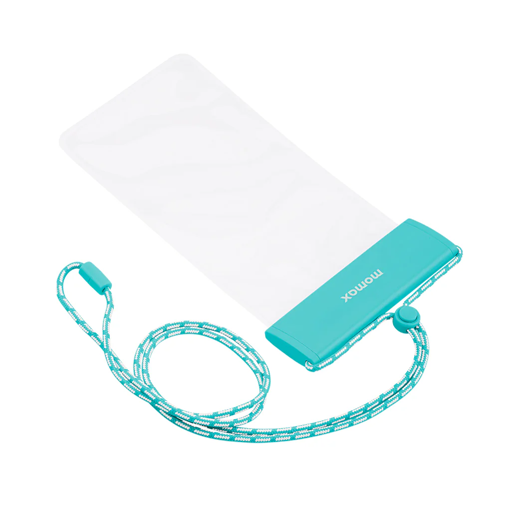 Momax Waterproof Phone Pouch IPX8 Certified – Fits 7" Devices | Floating Dry Bag with Adjustable Lanyard - Image 6