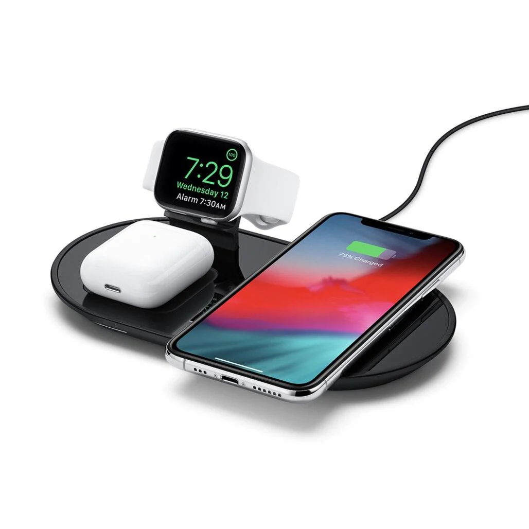 Mophie Dual Wireless Charging Pad - Charge Two Devices Wirelessly and One via USB-A - Image 3