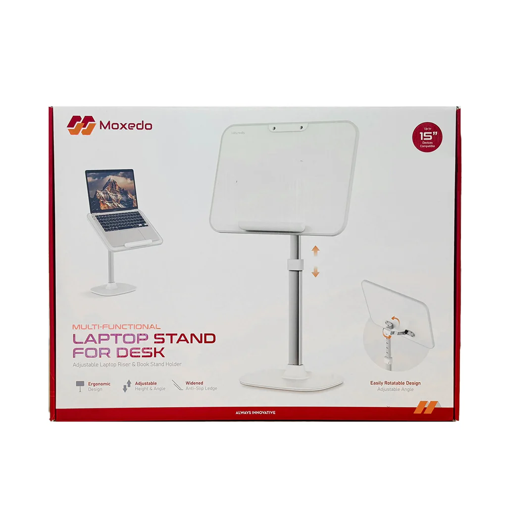 Moxedo MX-FLS023 Adjustable Laptop and Book Stand – Ergonomic Desk Riser for MacBook, Tablets & Reading - Image 6