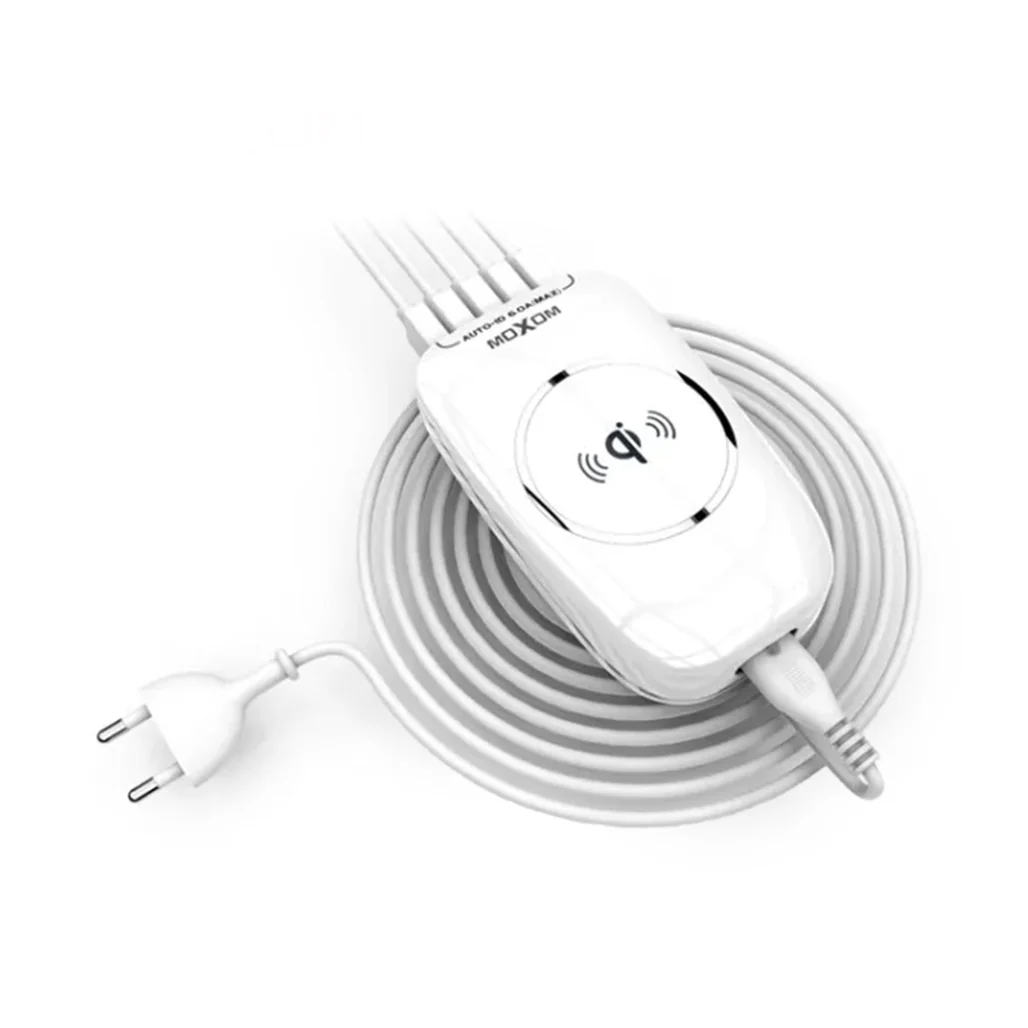 Moxom KH-50Y Wireless Charger | 5 USB Ports, 6.0A Fast Charging with Auto ID Technology - Image 2