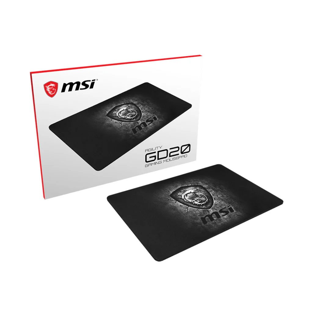 MSI Agility GD20 Gaming MousePad | Ultra-Smooth Surface & Anti-Slip Rubber Base - Image 5