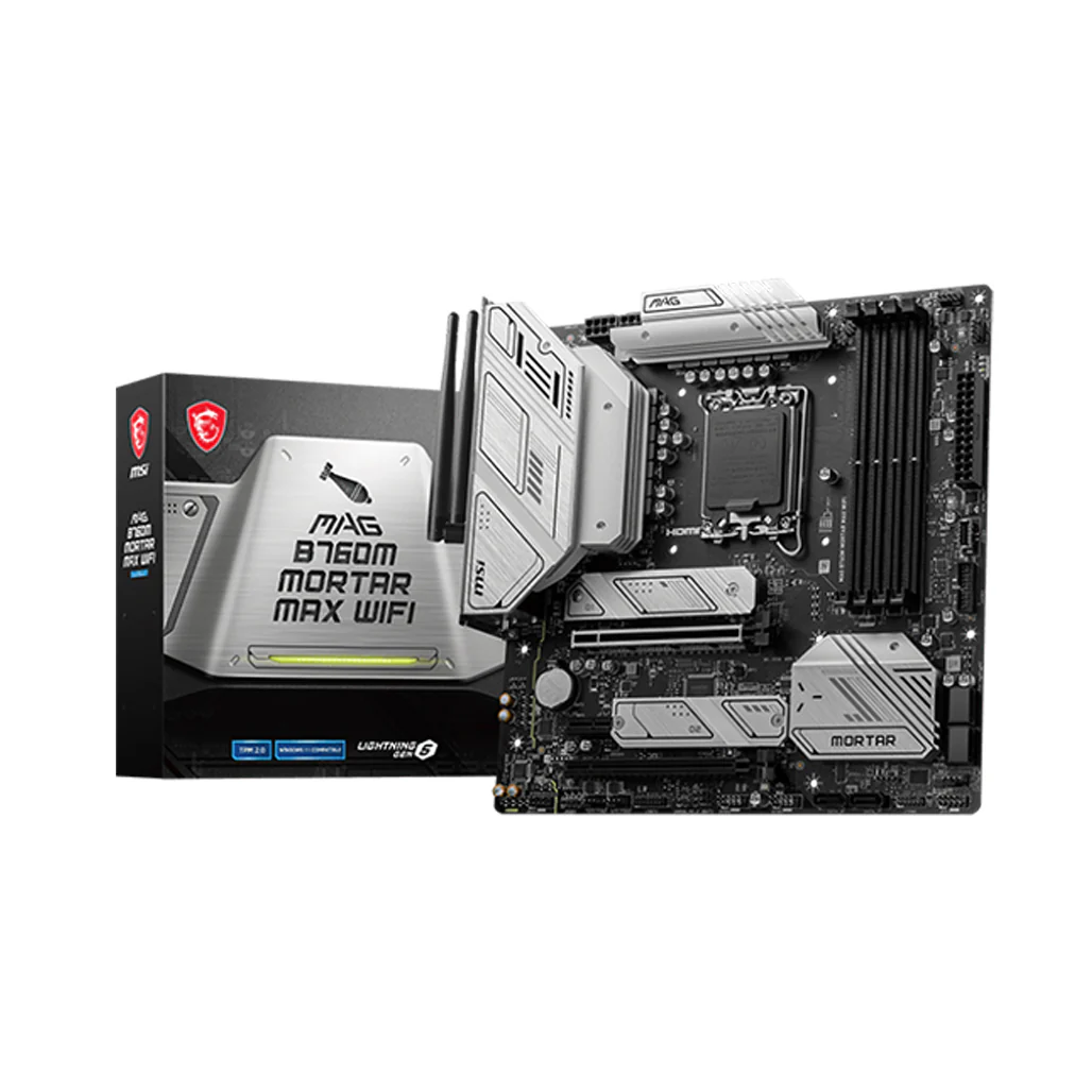 MSI MAG B760M MORTAR MAX WIFI – High-Speed DDR5 Motherboard for Intel 14th Gen
