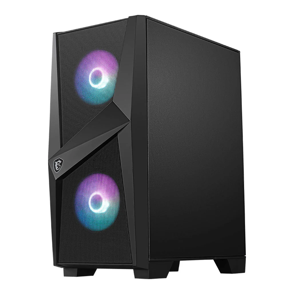 MSI MAG Forge 100R - Powerful Mid-Tower Gaming Case with ARGB Lighting - Image 3