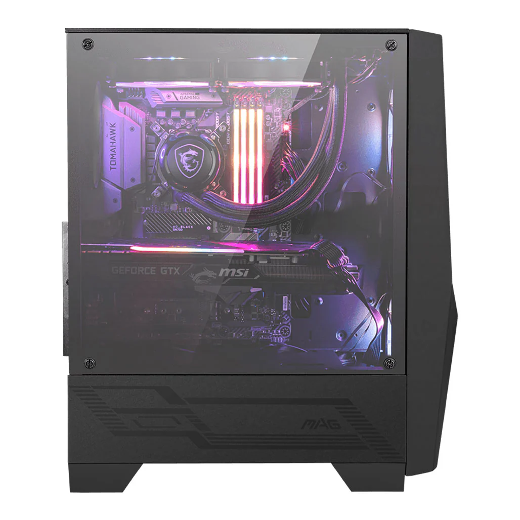 MSI MAG Forge 100R - Powerful Mid-Tower Gaming Case with ARGB Lighting - Image 4