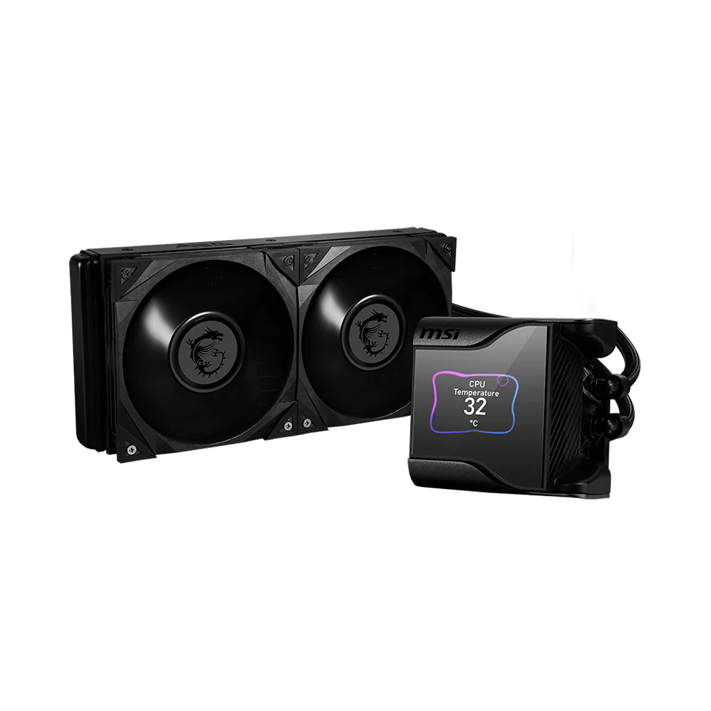 MSI MEG CoreLiquid S280 - 280mm AIO Liquid CPU Cooler with 2.4” IPS Display - Image 2