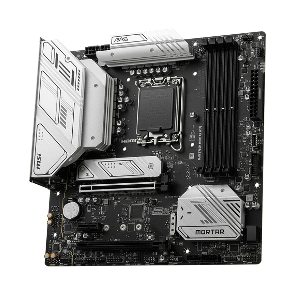 MSI MAG B760M Mortar WiFi Motherboard - Model 911-7E01-039 | High-Performance mATX with DDR5 and PCIe 5.0 - Image 2