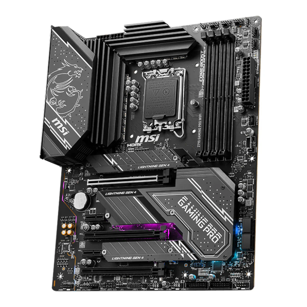 MSI Z790 Gaming Pro WiFi DDR5 ATX Motherboard | LGA 1700, 4x DDR5 Slots, PCIe 4.0, RGB Lighting - Image 2