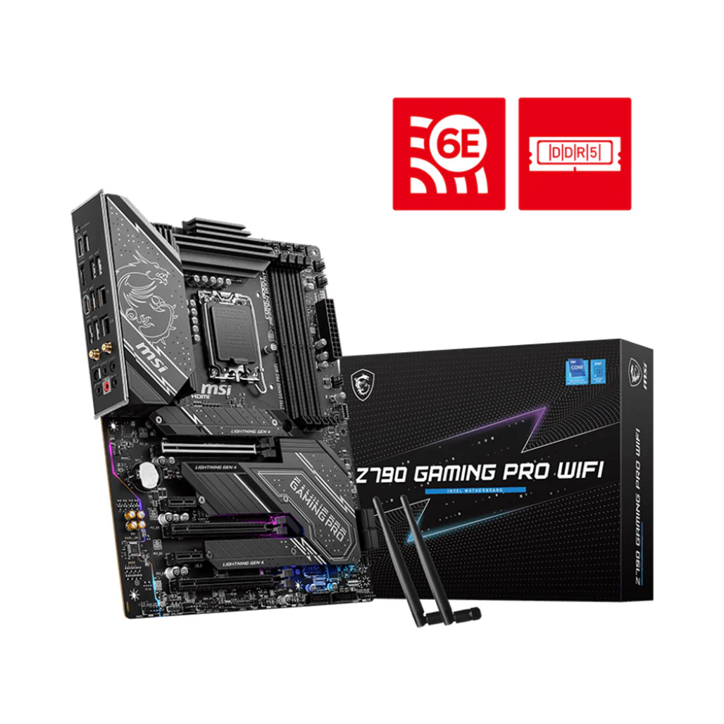 MSI Z790 Gaming Pro WiFi DDR5 ATX Motherboard | LGA 1700, 4x DDR5 Slots, PCIe 4.0, RGB Lighting - Image 5