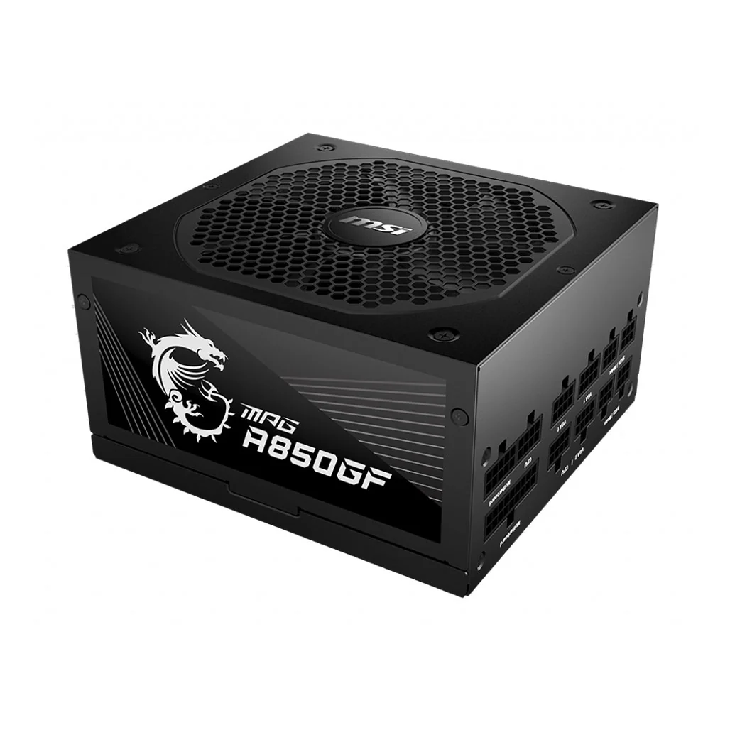 MSI MPG A850GF Power Supply - 850W 80 PLUS Gold Certified, Full Modular Design - Image 2