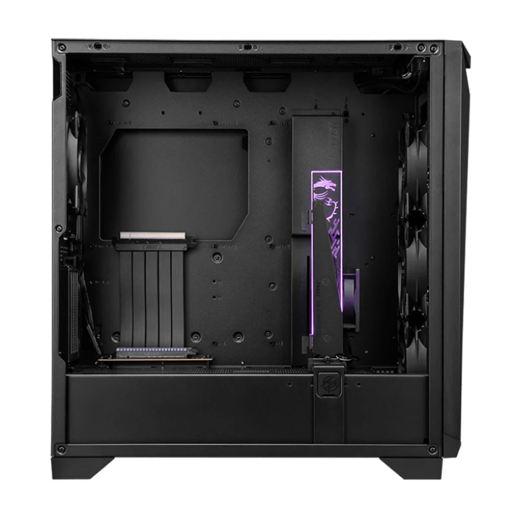 MSI MPG Gungnir 300P Airflow - Mid-Tower Gaming Case with Enhanced Cooling and Omnidirectional GPU Stand - Image 3