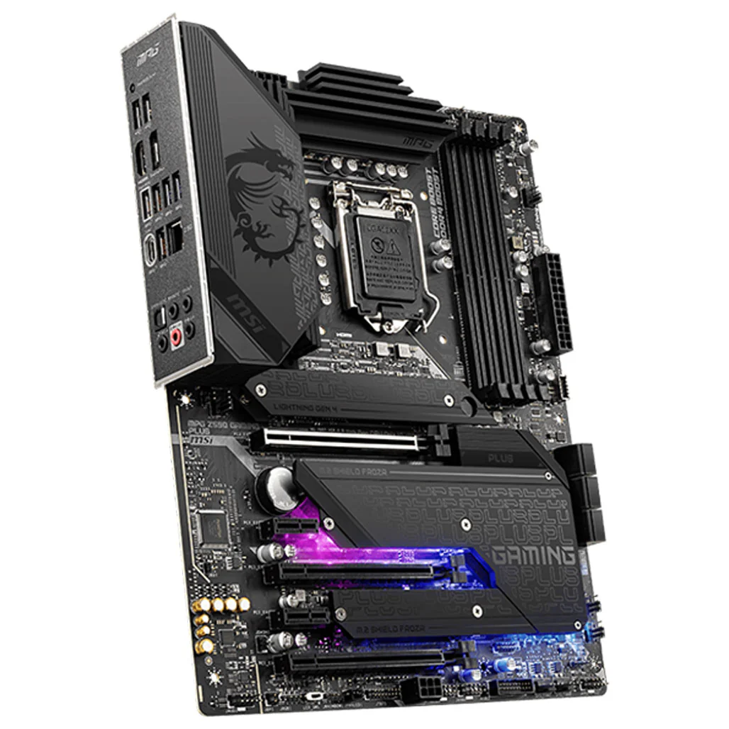 MSI MPG Z590 Gaming Plus Motherboard - ATX LGA 1200 with Advanced Connectivity and High Performance - Image 3