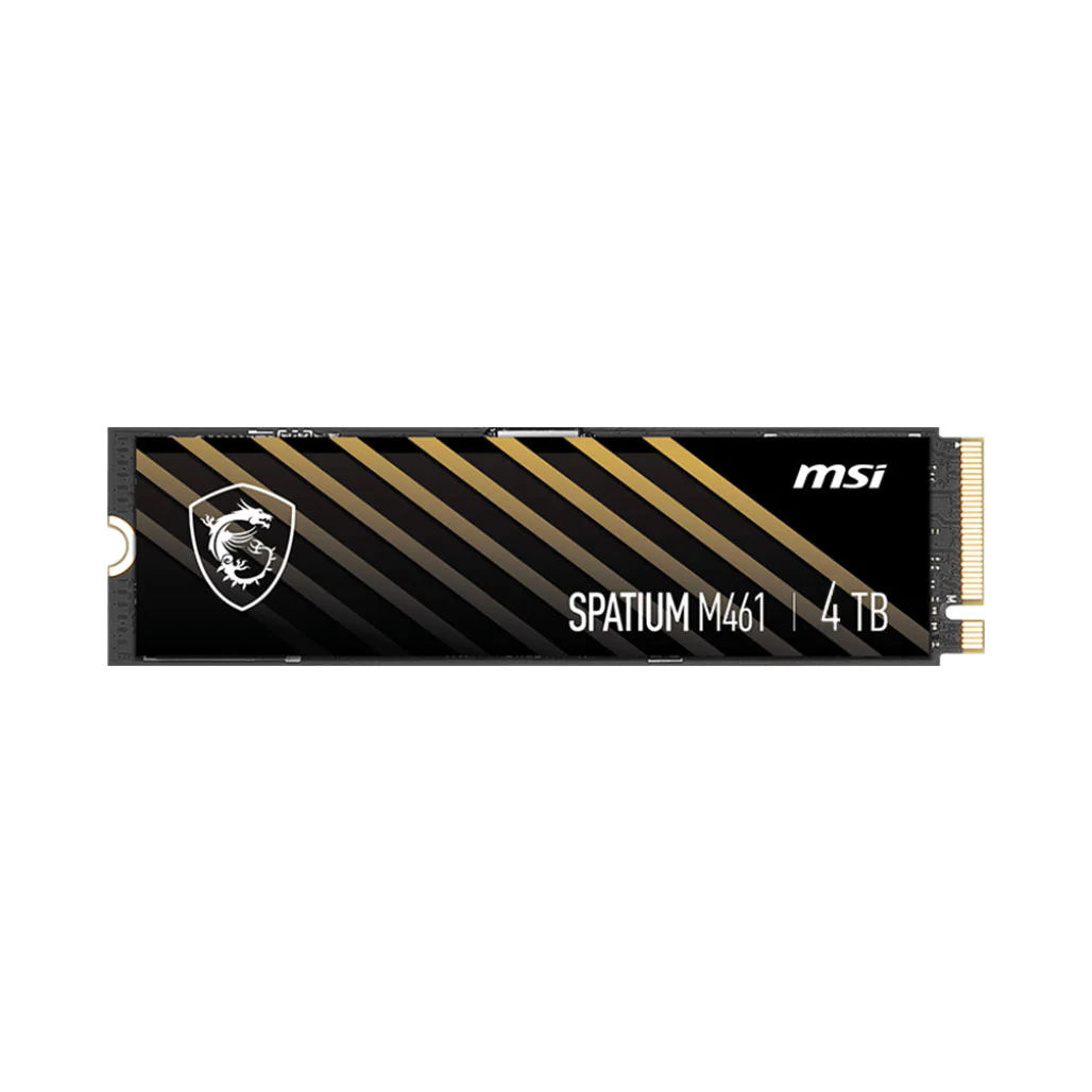 MSI Spatium M461 4TB PCIe 4.0 NVMe M.2 SSD - Ultra-High-Speed Storage for Maximum Capacity