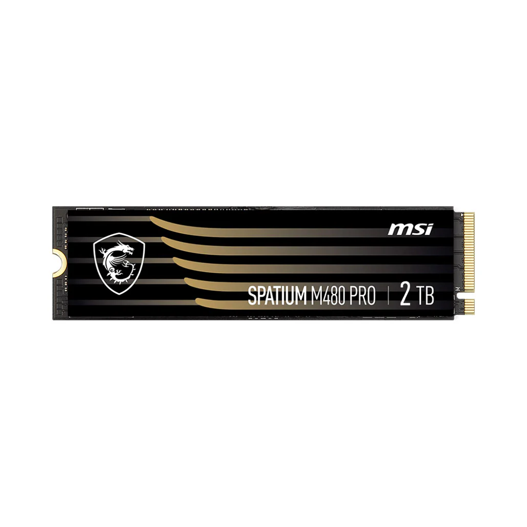 MSI Spatium M480 PRO 2TB PCIe 4.0 NVMe M.2 SSD - High-Speed Storage with Superior Performance