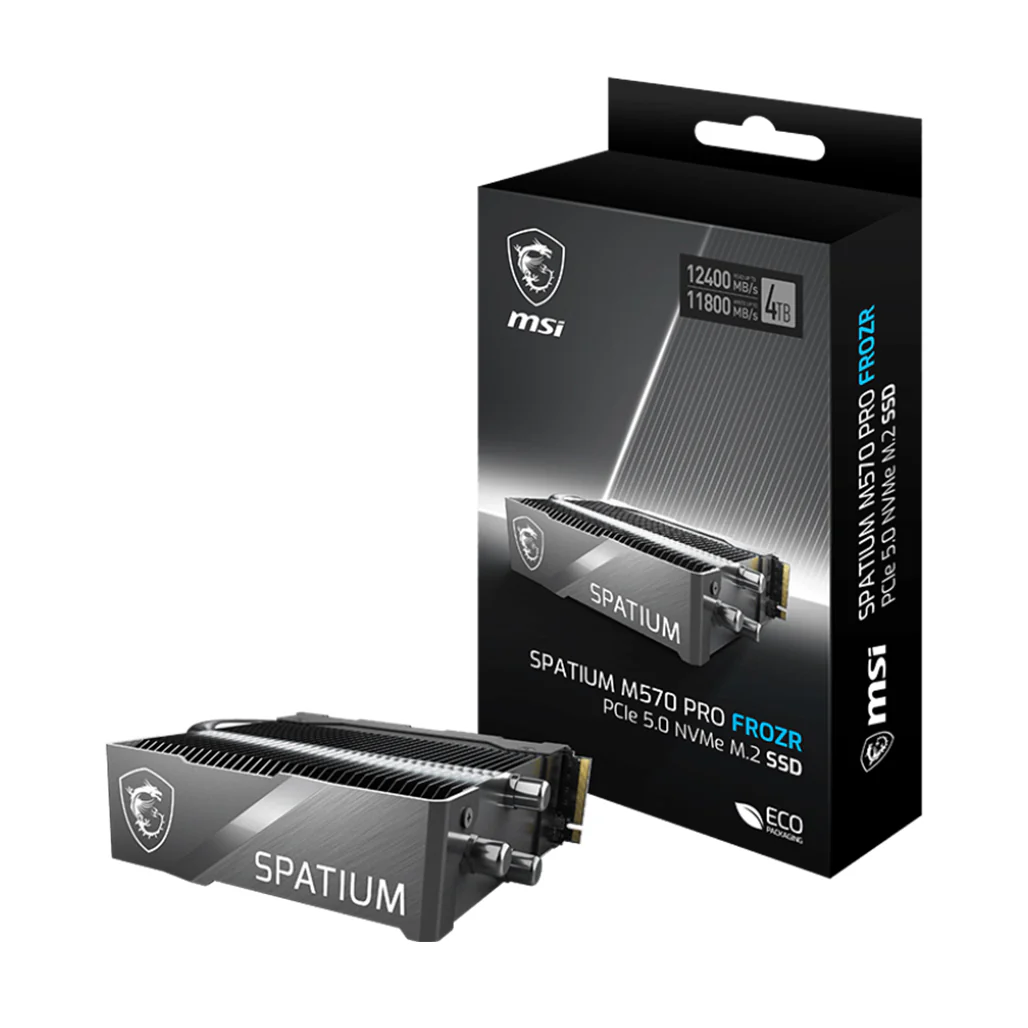 MSI Spatium M570 Pro Frozr 2TB PCIe 5.0 NVMe M.2 SSD - Extreme Performance with Advanced Cooling - Image 5