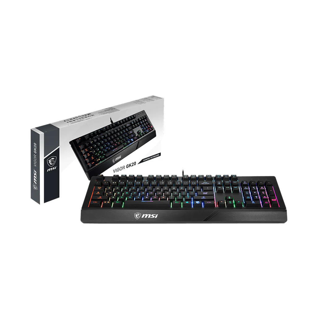 MSI Vigor GK20 RGB Full-Size Wired Gaming Keyboard - Image 5