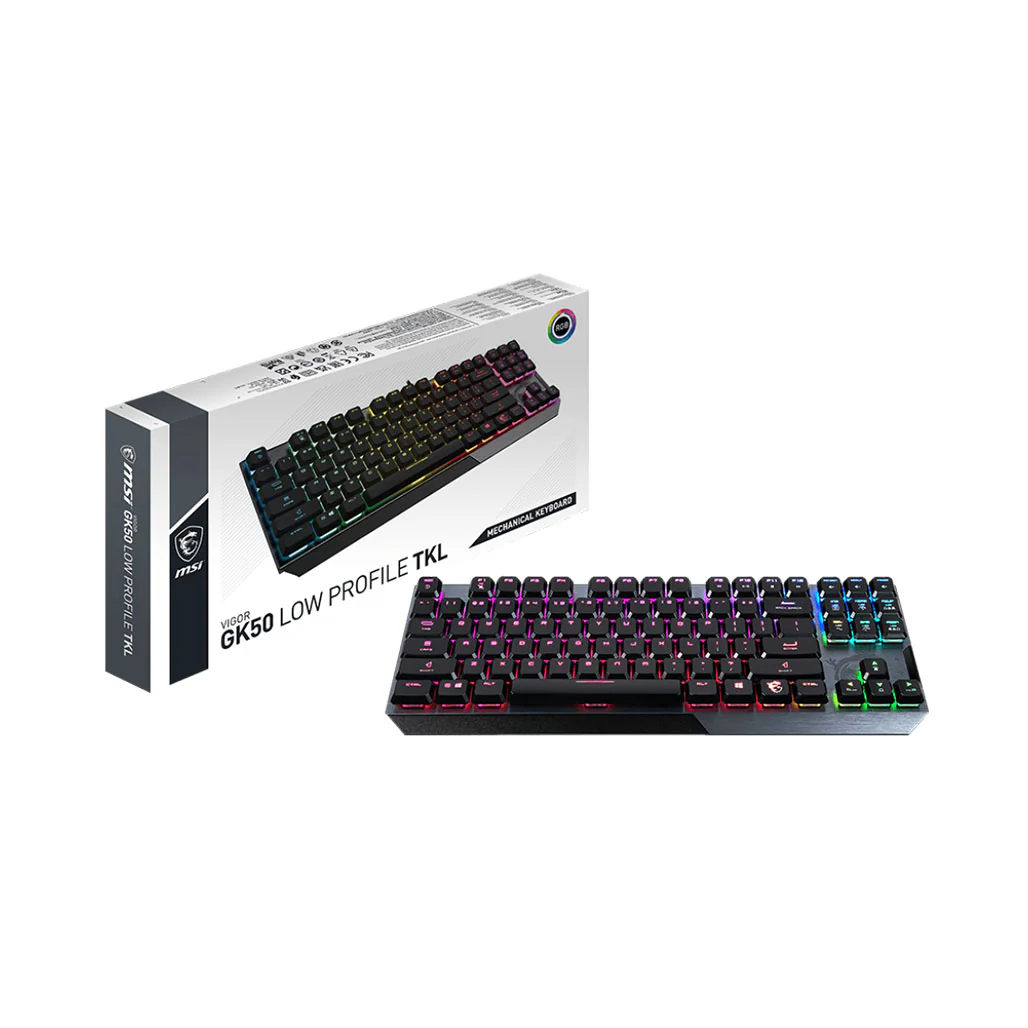 MSI Vigor GK50 TKL - Low Profile Tenkeyless Wired Gaming Keyboard - Image 4