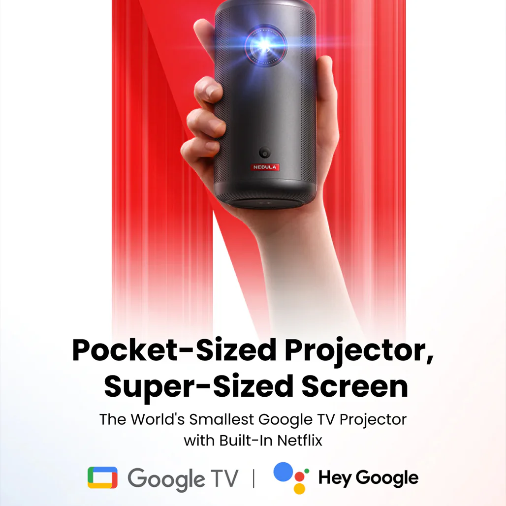 Nebula Capsule 3 - 1080p Mini Google TV Projector - Image 2