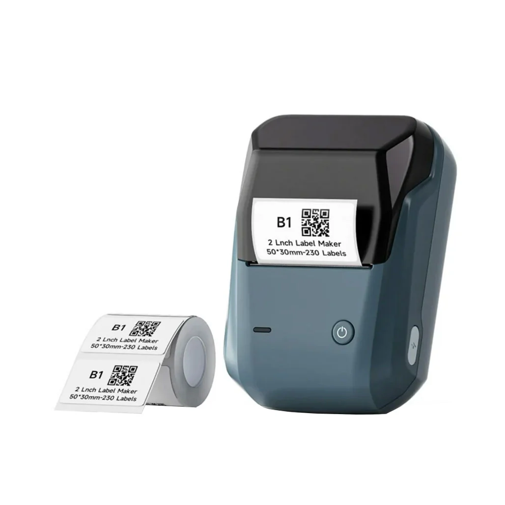 NIIMBOT B1 Inkless Label Maker - Professional Label Creation Made Simple - Lake Blue - Image 3