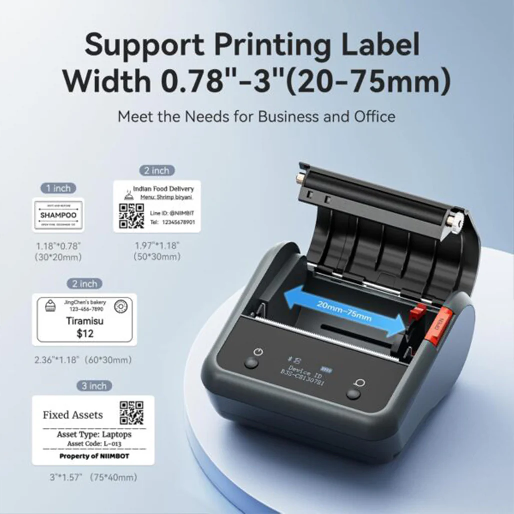 Niimbot B3S-P -  3" Portable Thermal Label Printer - Image 2