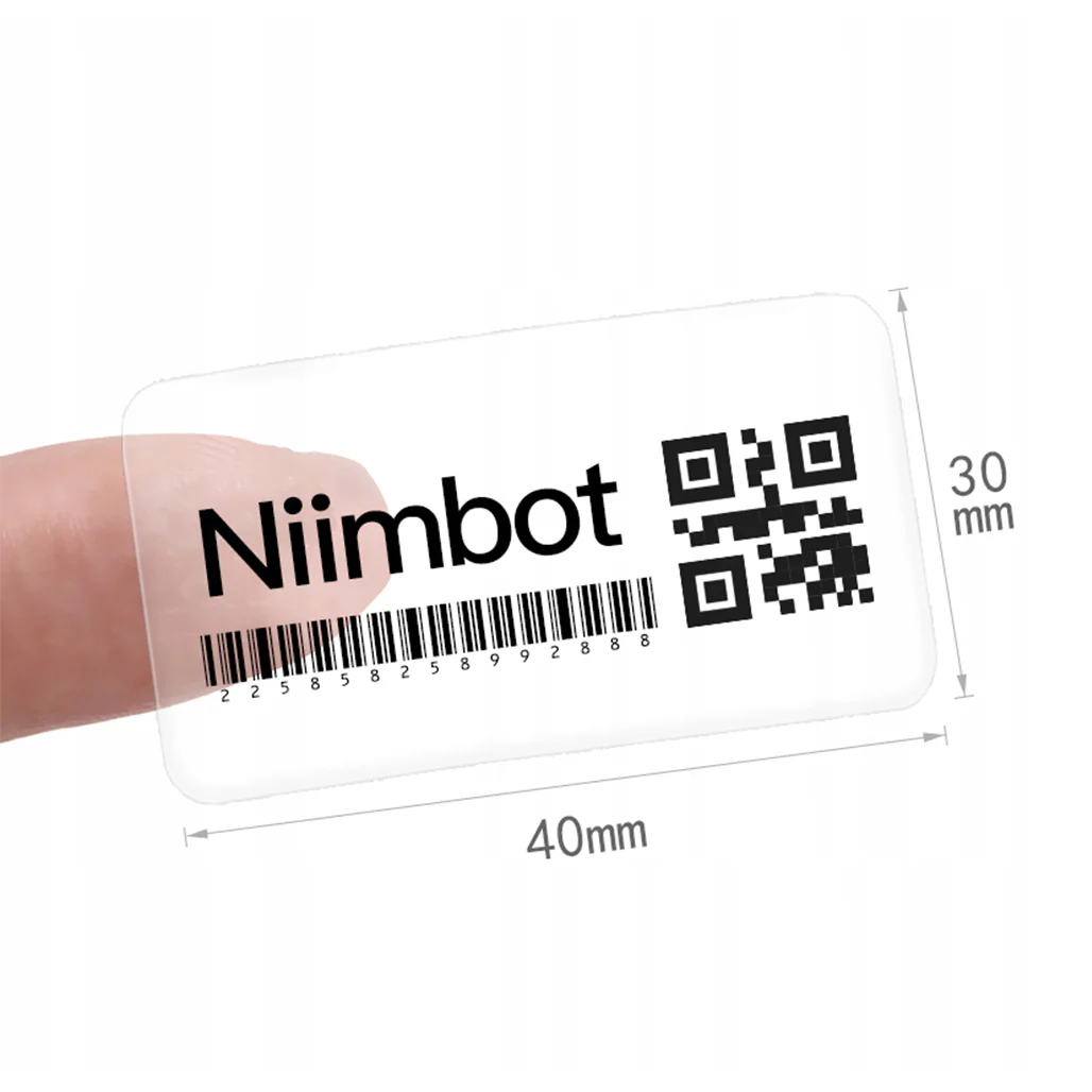 NIIMBOT Label Stickers Series B 40×30mm Transparent – 230pcs
