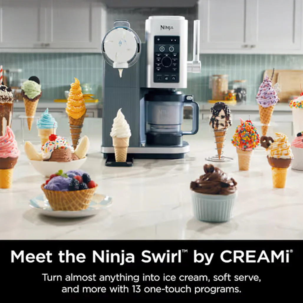 Ninja Swirl by CREAMi Soft Serve & Ice Cream Machine - Image 10