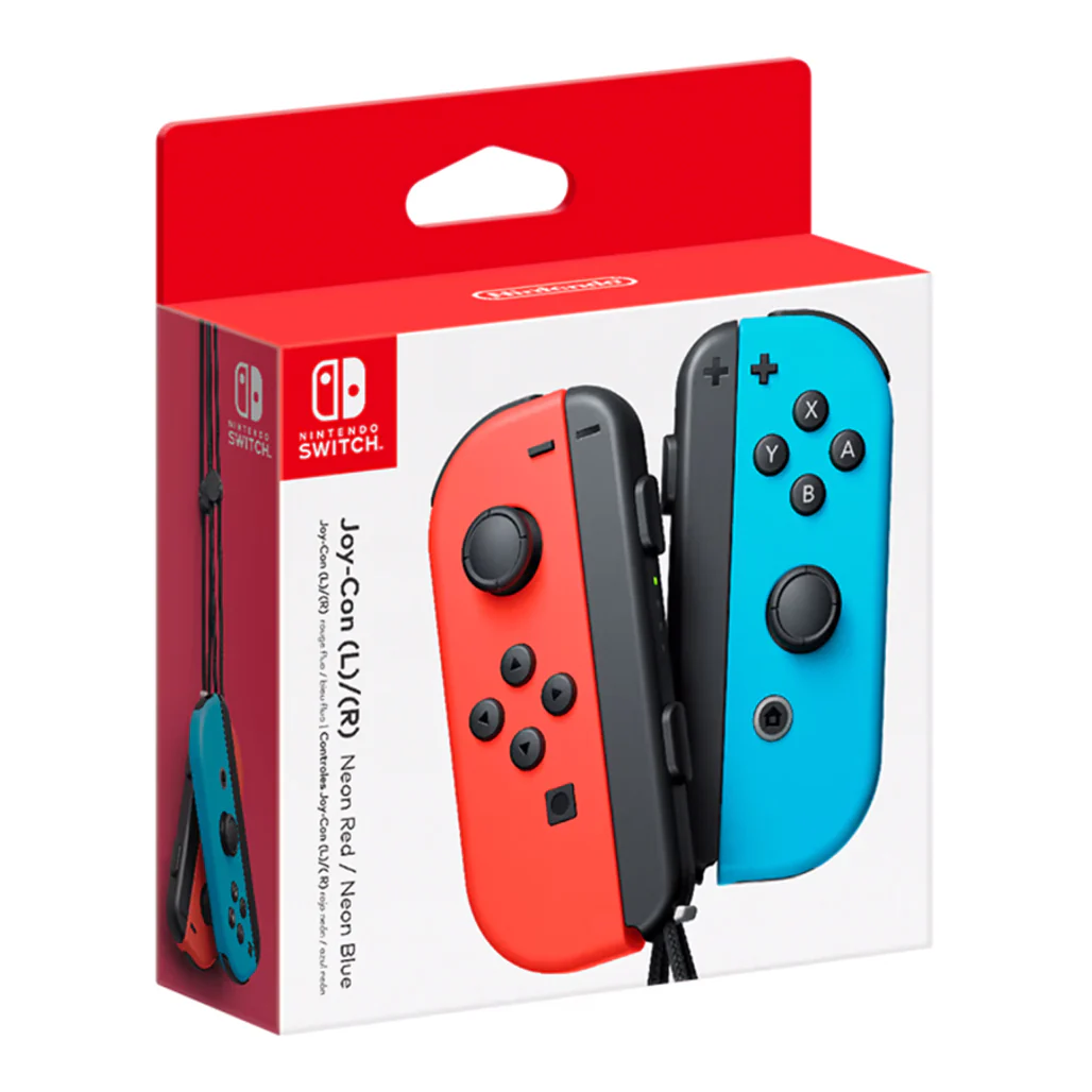 Nintendo Joy-Con (L/R) Neon Red and Neon Blue Controllers - Image 2