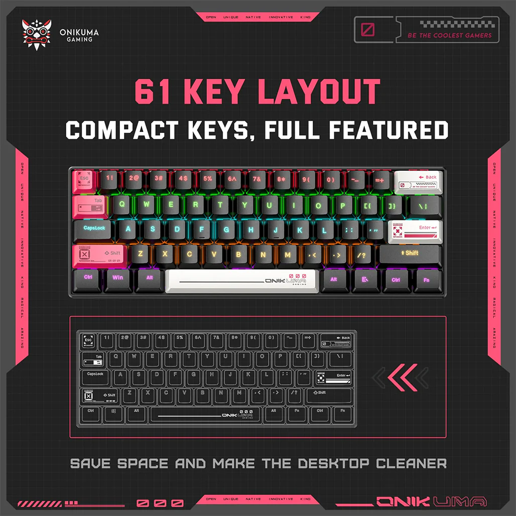 Onikuma G55 - Compact Mechanical Gaming Keyboard - Image 4