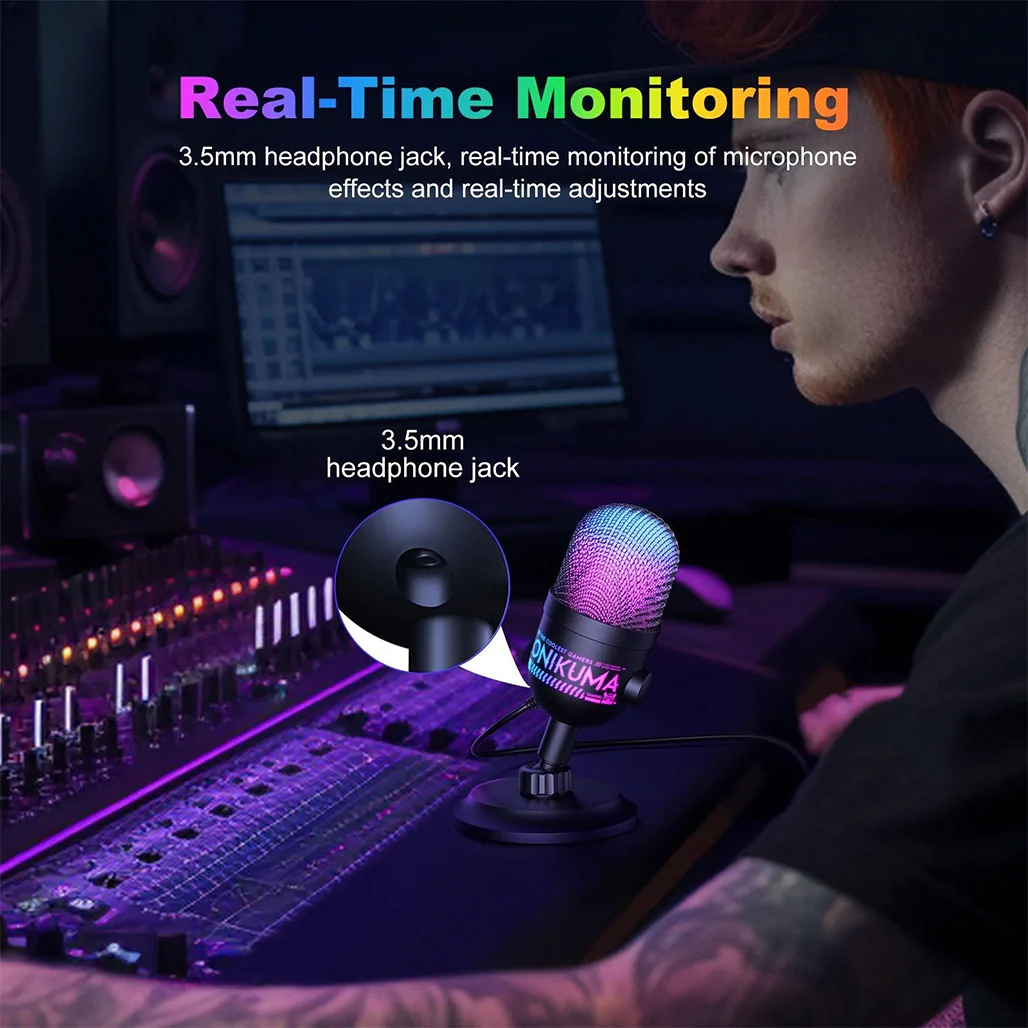 Onikuma M930 Studio RGB Microphone - Image 5