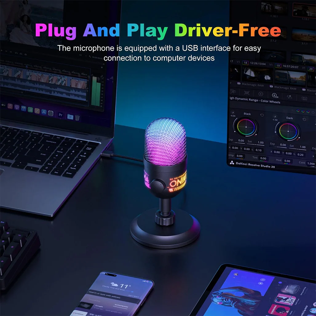 Onikuma M930 Studio RGB Microphone - Image 6