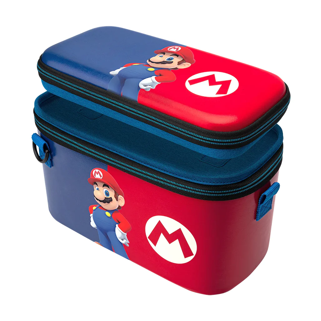 PDP Power Pose Mario Overnight Case for Nintendo Switch™, Lite & OLED – Travel Storage with Removable Carrying Case - Image 2