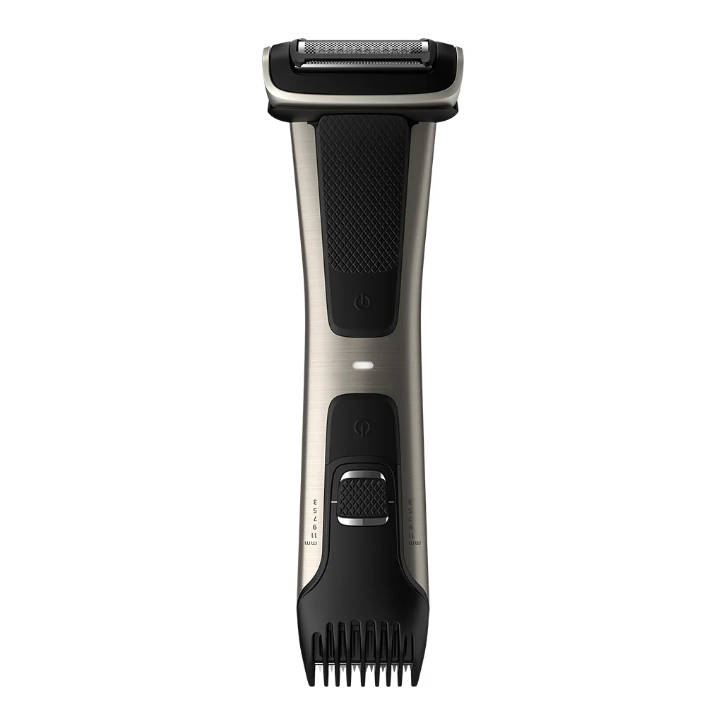 Philips Bodygroom 7000 Wet & Dry Body Hair Trimmer and Shaver for Men – Skin-Safe Grooming with Dual-Sided Design