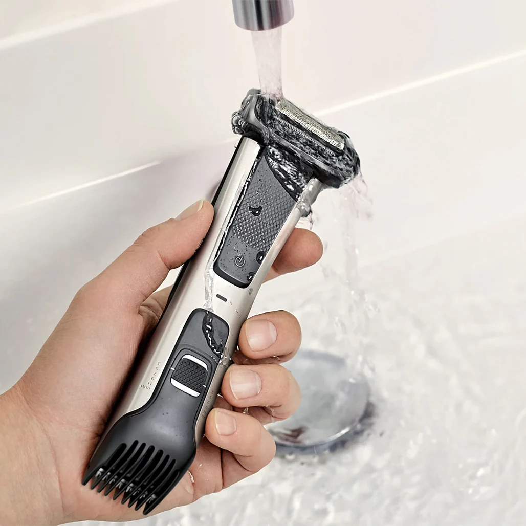 Philips Bodygroom 7000 Wet & Dry Body Hair Trimmer and Shaver for Men – Skin-Safe Grooming with Dual-Sided Design - Image 4