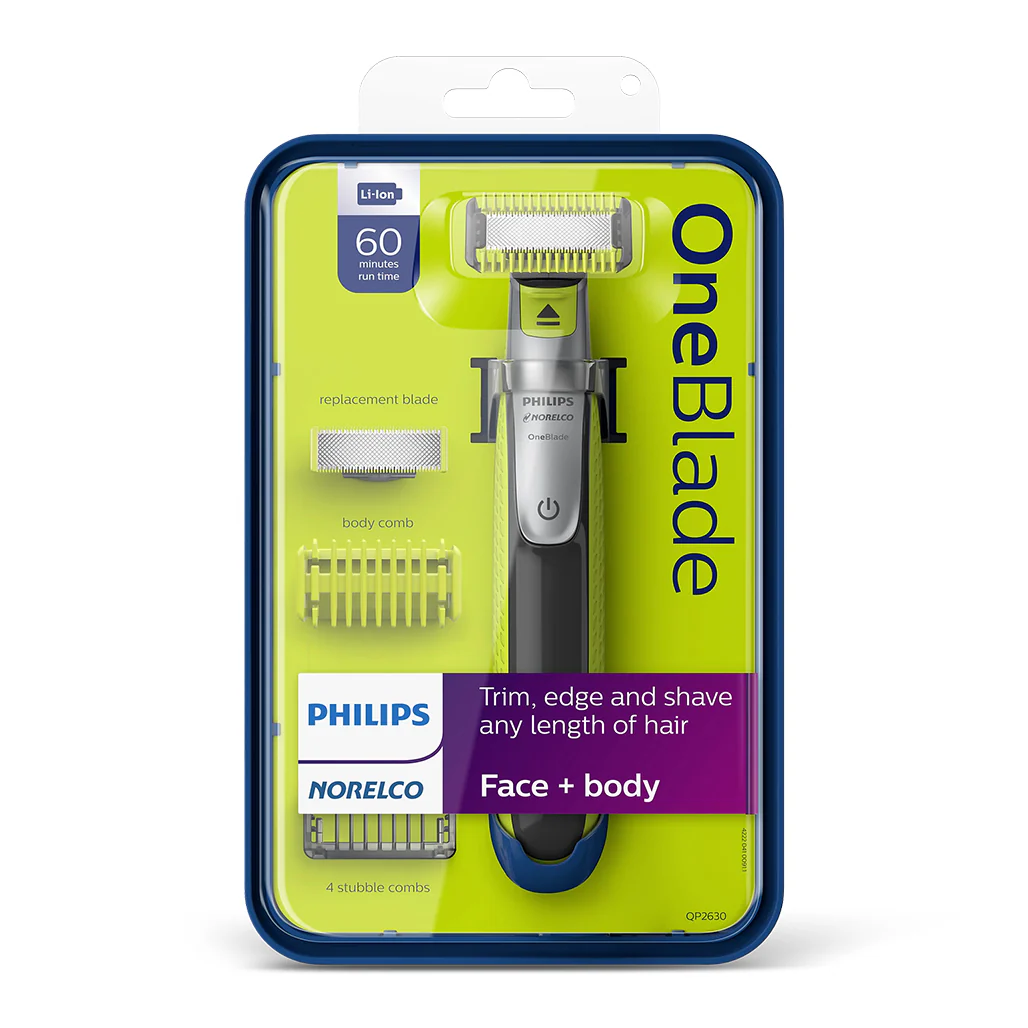 Philips Norelco OneBlade Face + Body QP2630/70 – Trim, Edge, and Shave with Precision and Comfort - Image 2