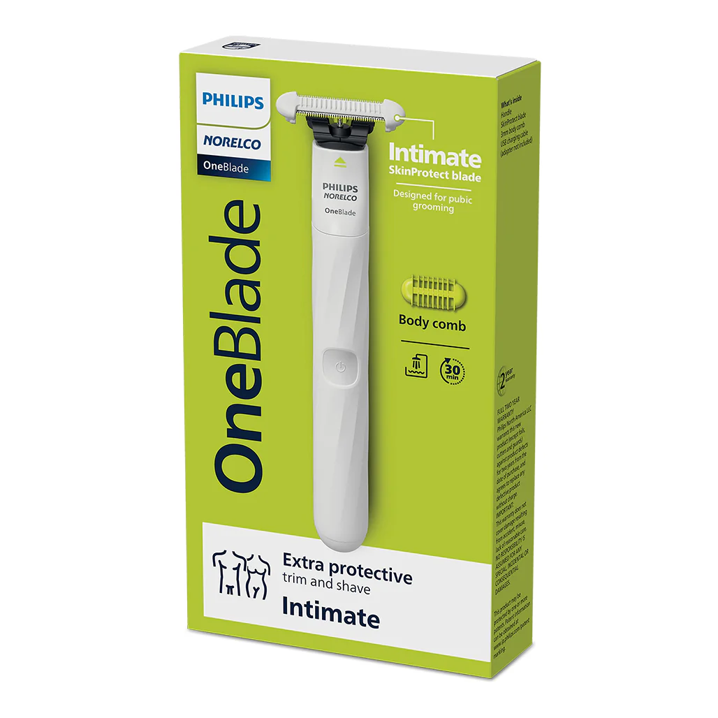 Philips Norelco OneBlade Intimate QP1924/70 Rechargeable Trimmer & Shaver - Image 5