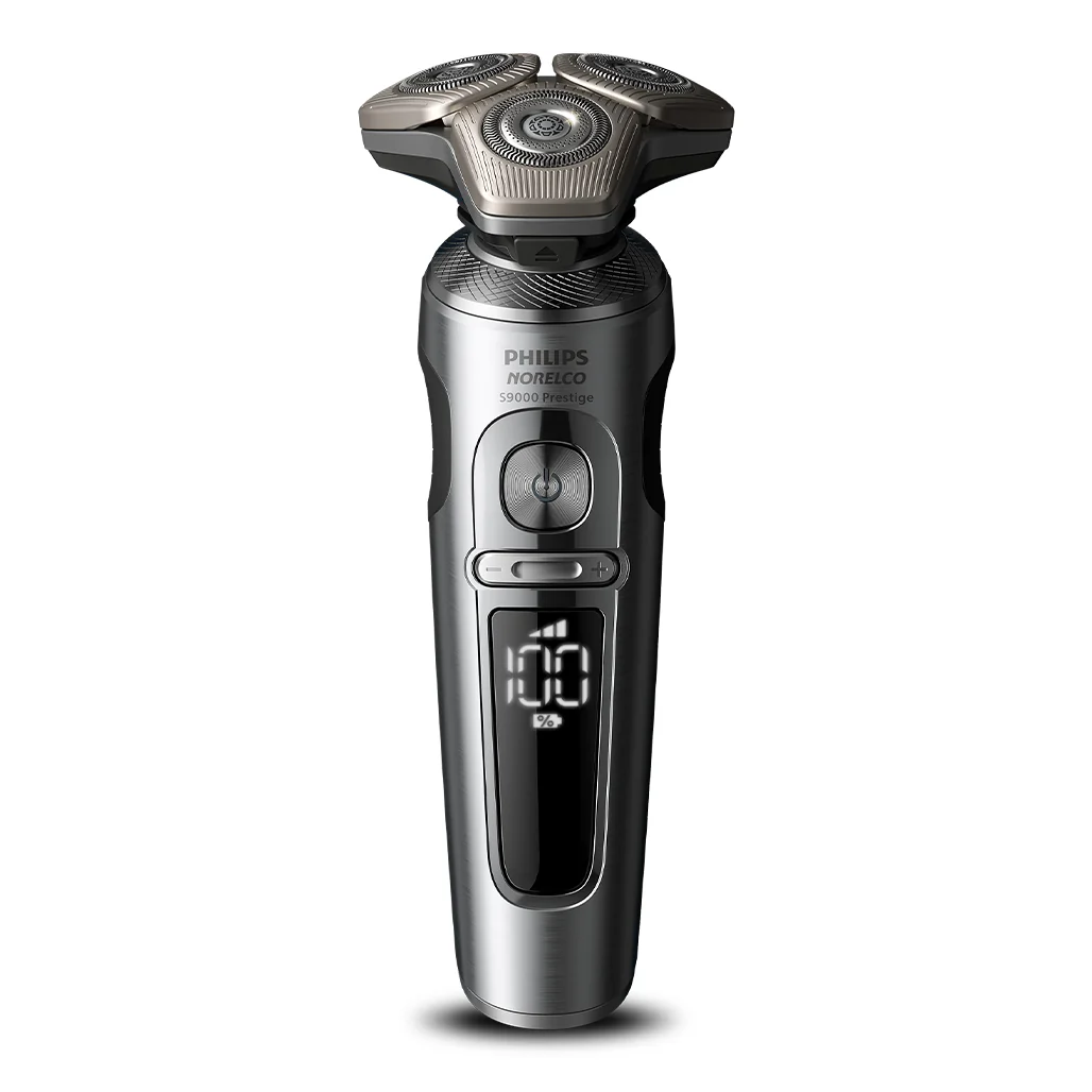 Philips Norelco S9000 Prestige Wet & Dry Electric Shaver with SenseIQ – Skin-Level Precision Shaving for Sensitive Skin - Image 2