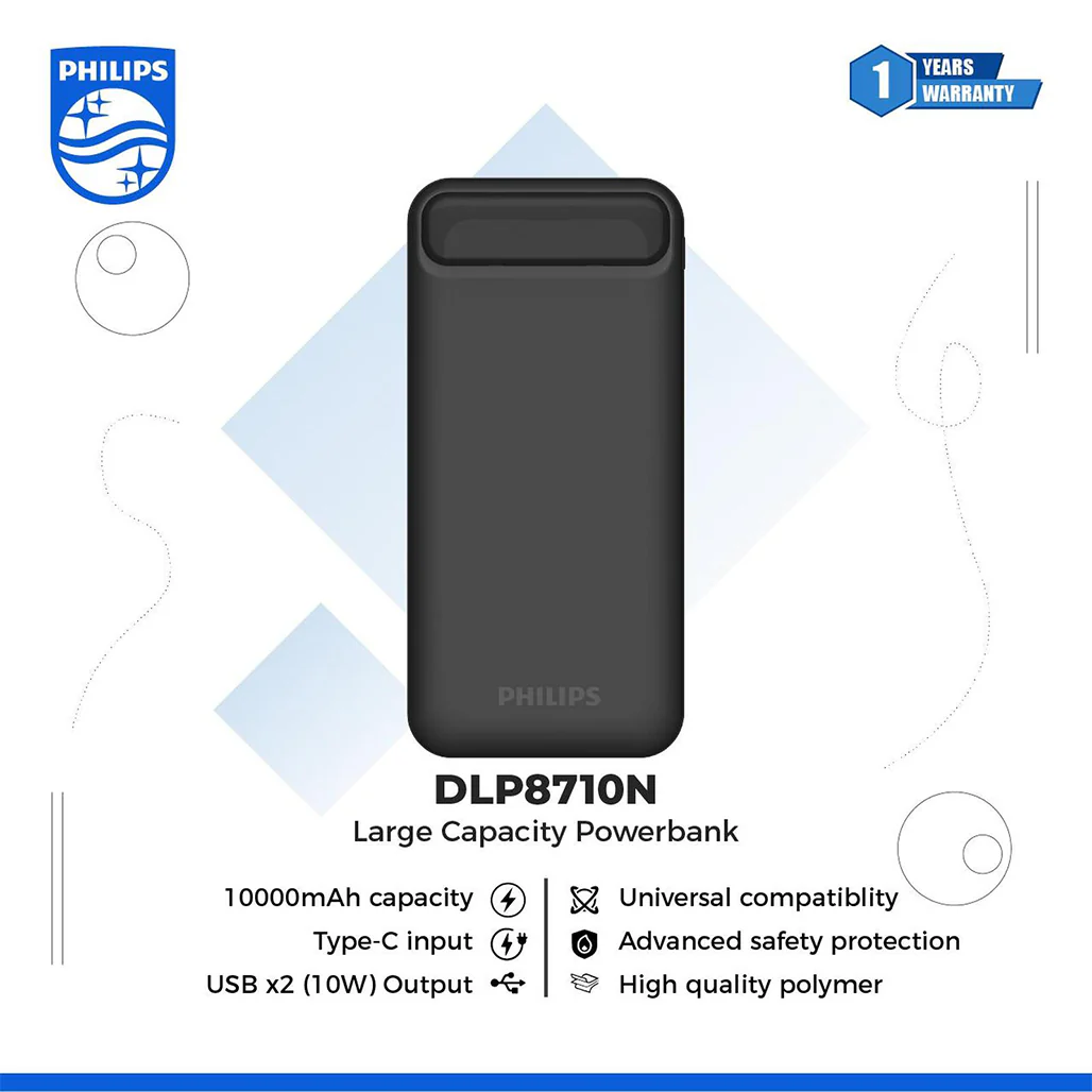 Philips Power Bank Fast Charging 3 Port With Advanced Safety Protection - Image 5