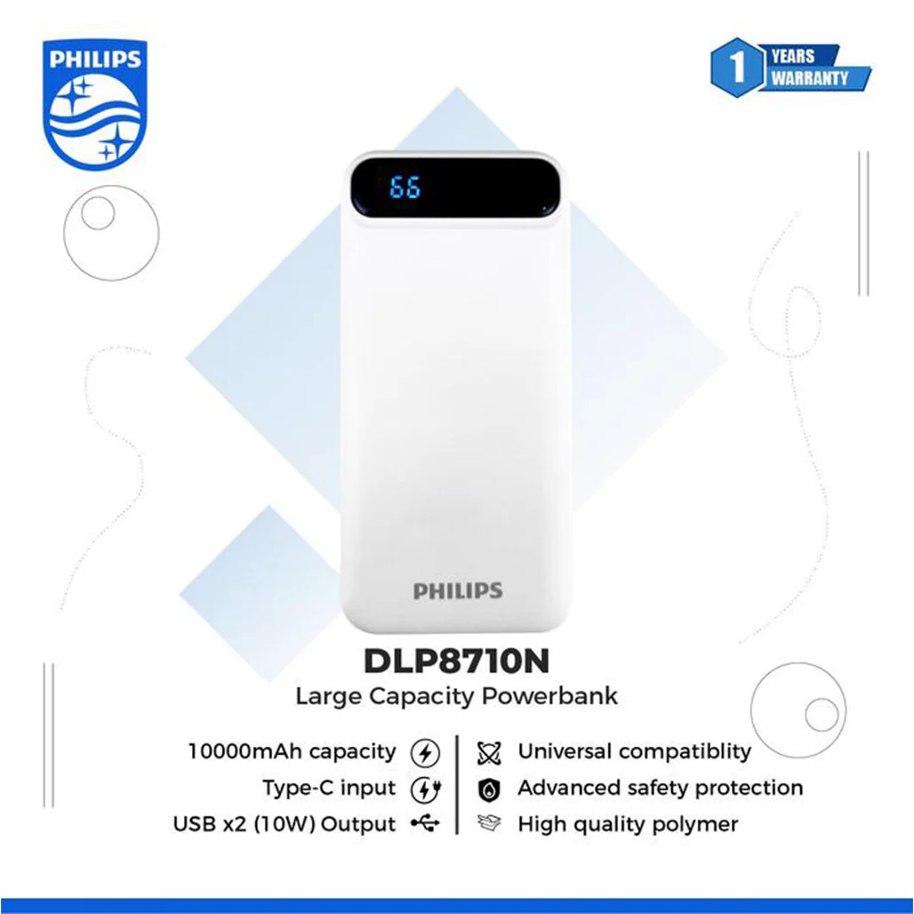 Philips Power Bank Fast Charging 3 Port With Advanced Safety Protection - Image 9
