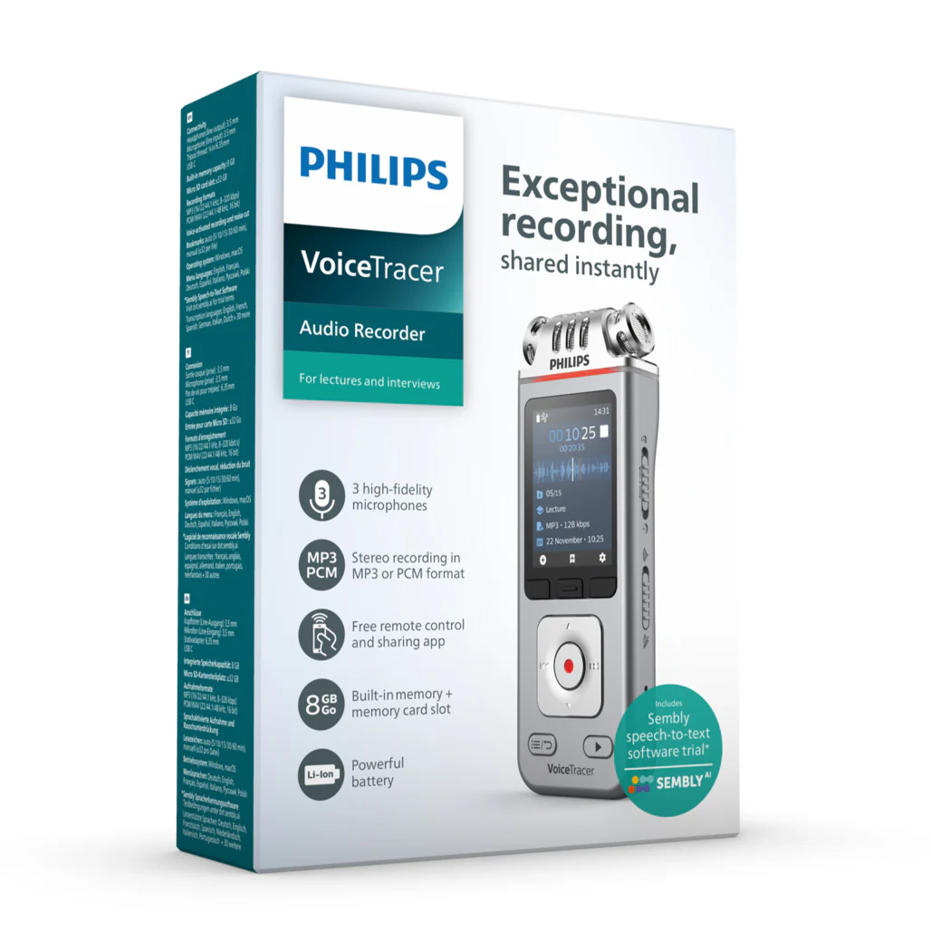 Philips VoiceTracer DVT4115 Audio Recorder - Image 4