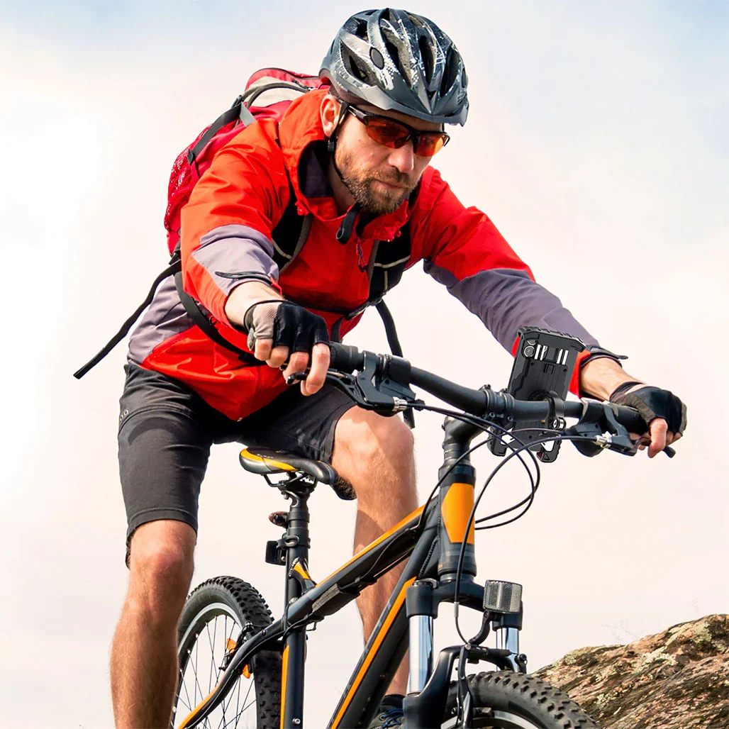 Phone Holder for Bicycle and Motorcycle | 360° Rotation with Wide Compatibility and Secure Grip - Image 3