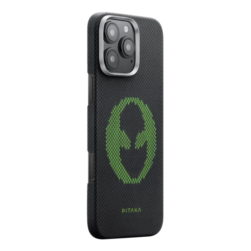 Pitaka Aries Collaborative Luminous Case - Alien Tactile Woven Case for iPhone 16 Pro - Image 2