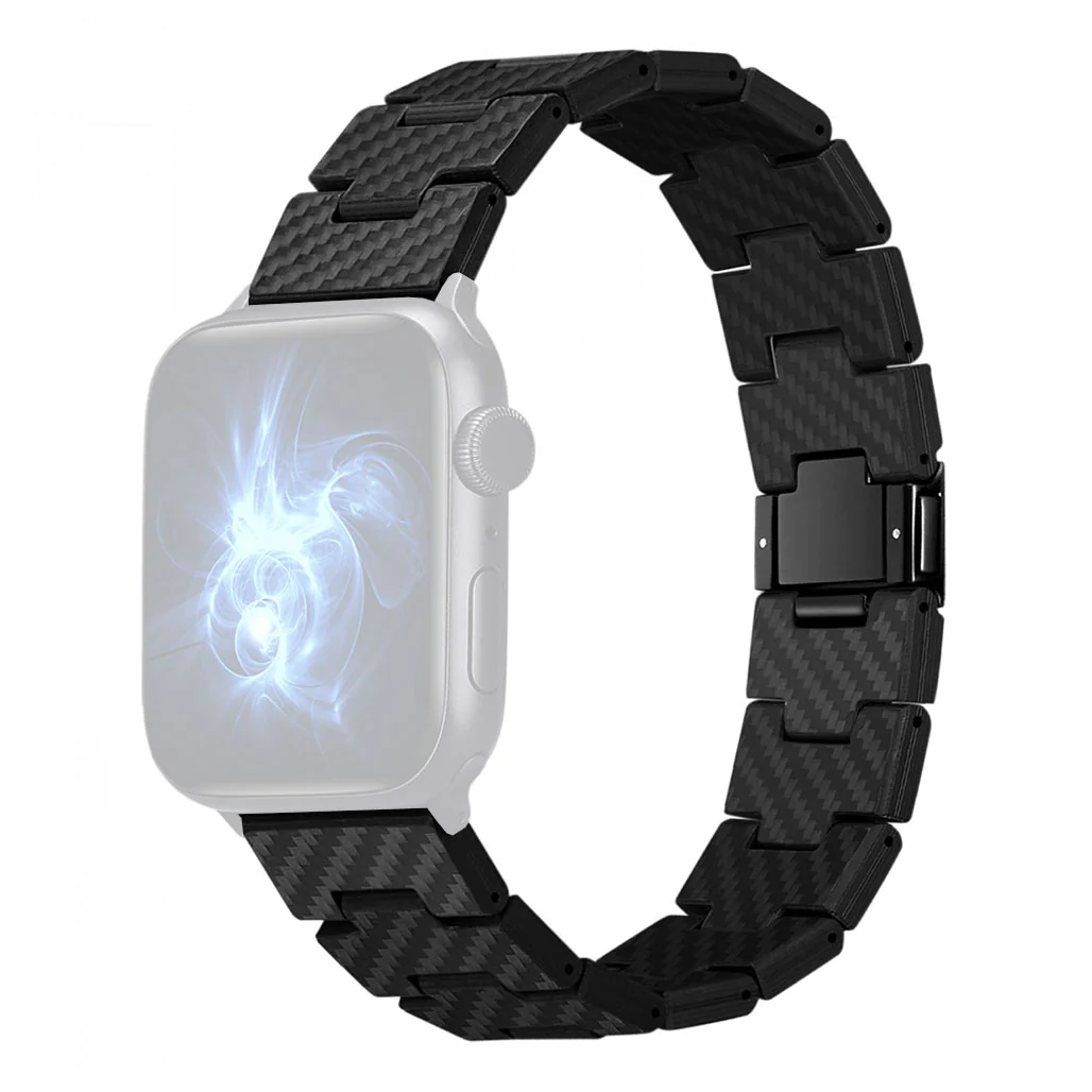 Pitaka Carbon Fiber Link Bracelet Band Retro 42mm/44mm/45mm