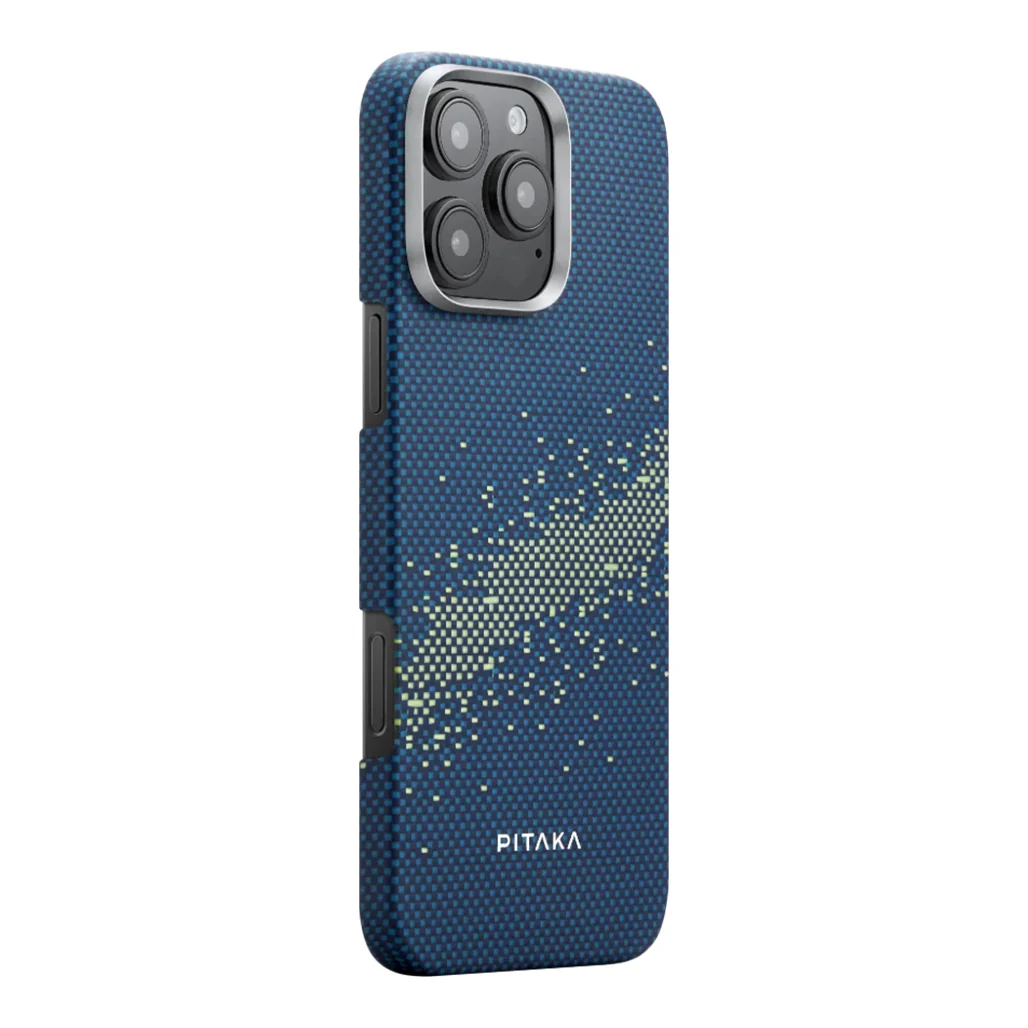 Pitaka StarPeak Tactile Woven Case for iPhone 16 Pro - Milky Way Galaxy, Ultra-Slim and Lightweight Aramid Fiber Protection - Image 2