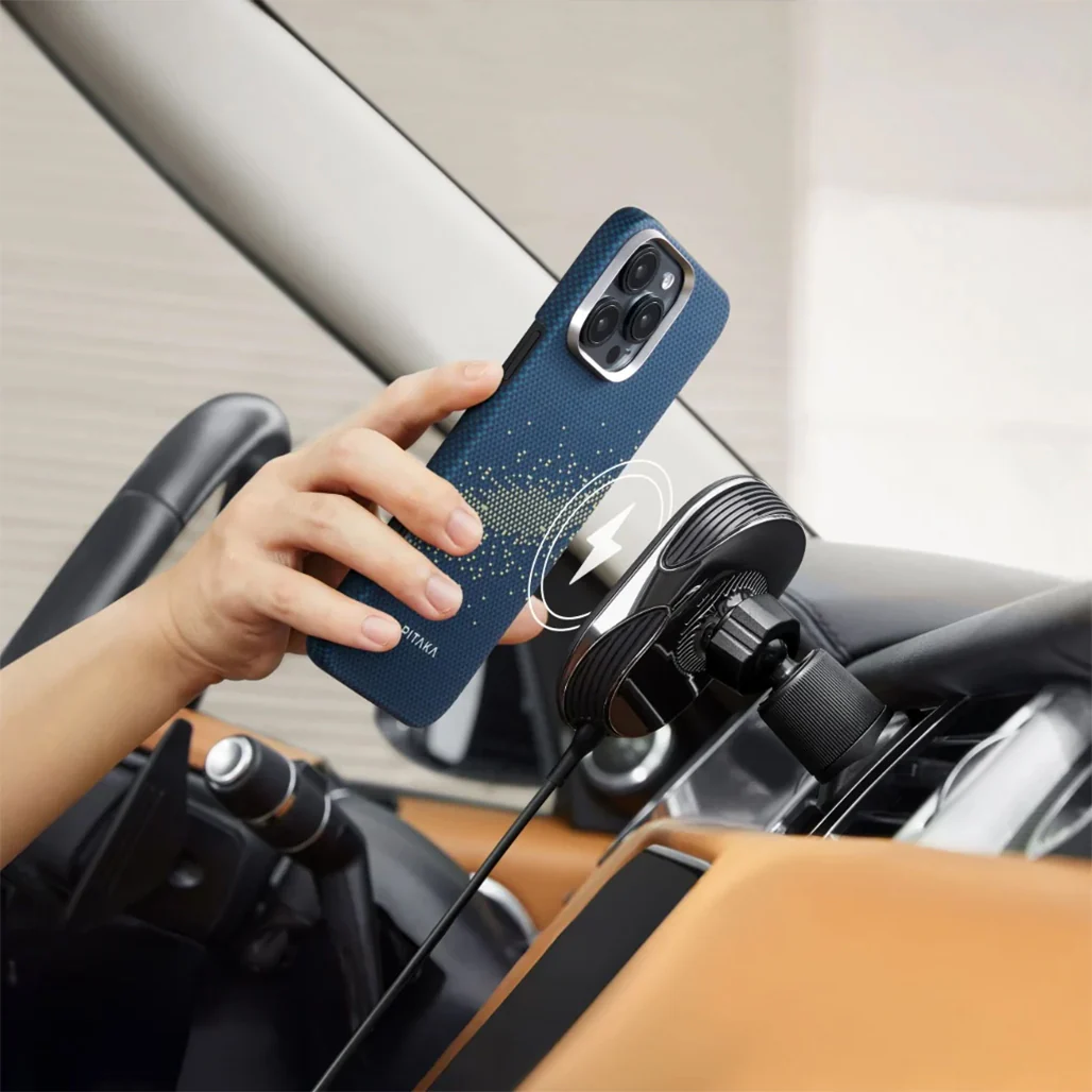 Pitaka StarPeak Tactile Woven Case for iPhone 16 Pro - Milky Way Galaxy, Ultra-Slim and Lightweight Aramid Fiber Protection - Image 3