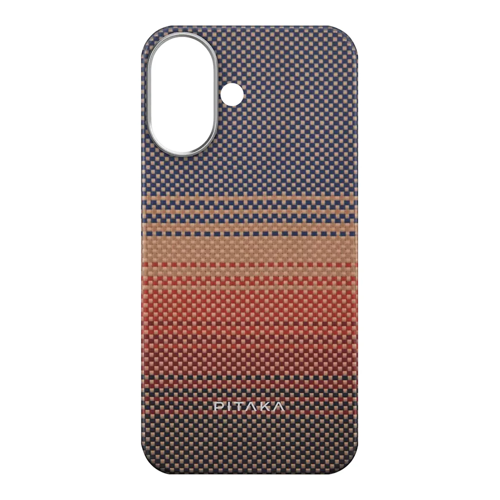 Pitaka Sunset Moonrise Tactile Woven Case for iPhone 16 | Slim & MagSafe Compatible - Image 4