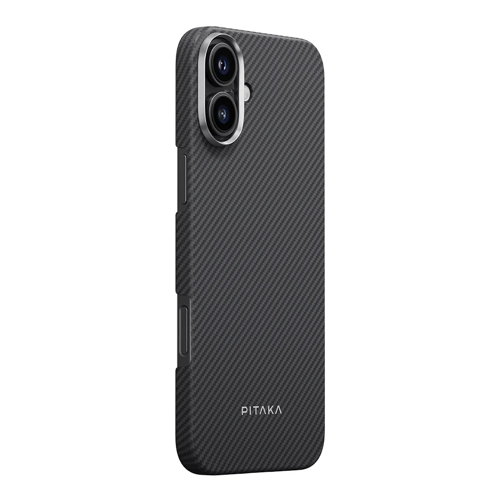 Pitaka Ultra-Slim Case for iPhone 16 Plus – Black/Grey - Image 2